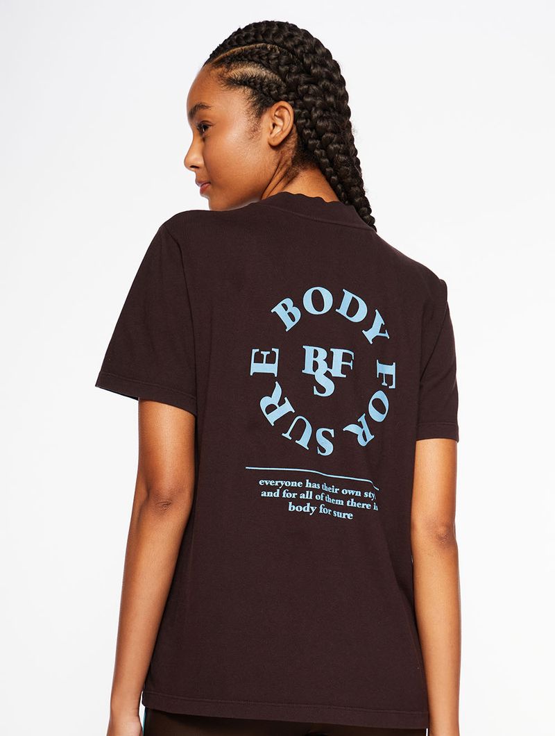 Camiseta Estampada Glam Coffee Body For Sure
