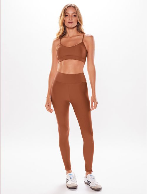 Top Alça Reta + Calça Legging Lisa Light