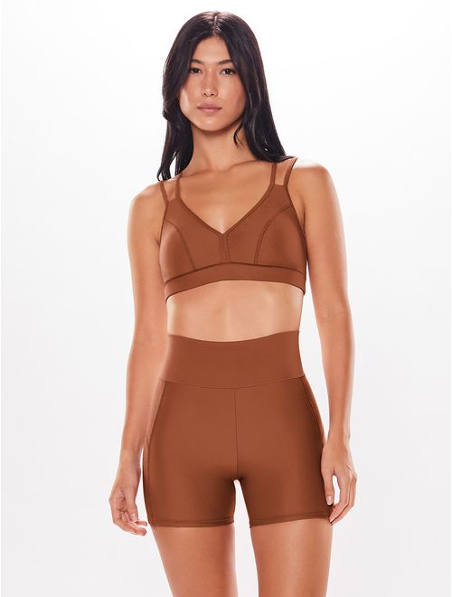 Top Alça Cruzada  + Bermuda Lisa Light