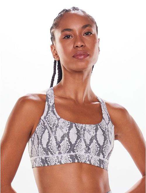 Top Alça Cruzada Estampado Píton