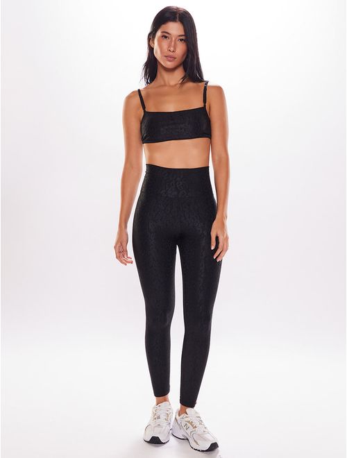 Calça Legging Texturizada Leopard