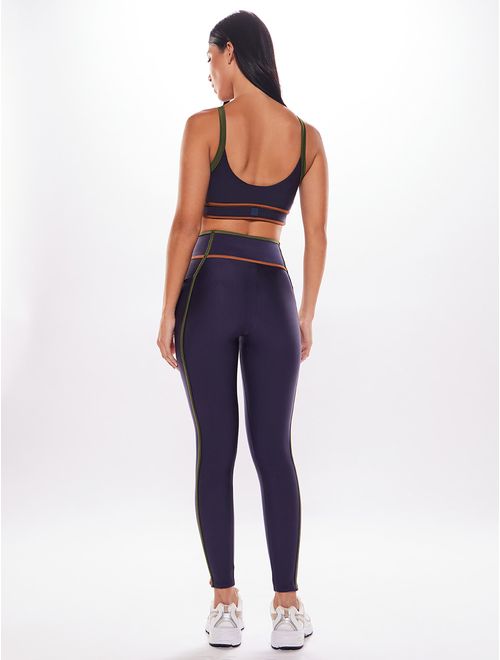 Top Alça  Reta + Calça Legging Lisa Green