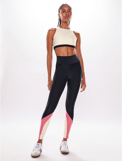 Top Alça Cruzada Liso + Calça Legging Lisa Lucky