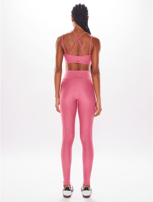 Top Alça Cruzada + Calça Legging Lisa Mom
