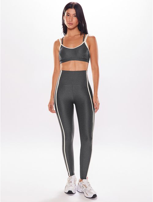 Top Alça Cruzada + Calça Legging Lisa Hobby