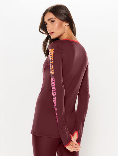 Camiseta Manga Longa Estampada Olympia