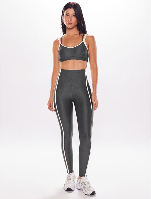 Top Alça Cruzada + Calça Legging Lisa Hobby