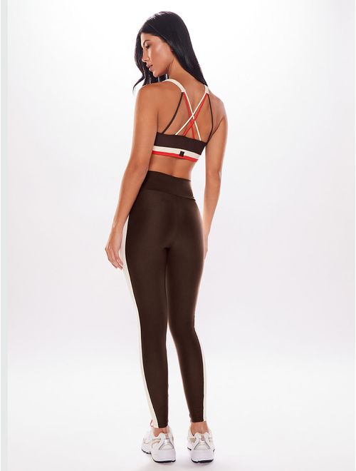 Top Alça Cruzada + Legging Lisa Oasis