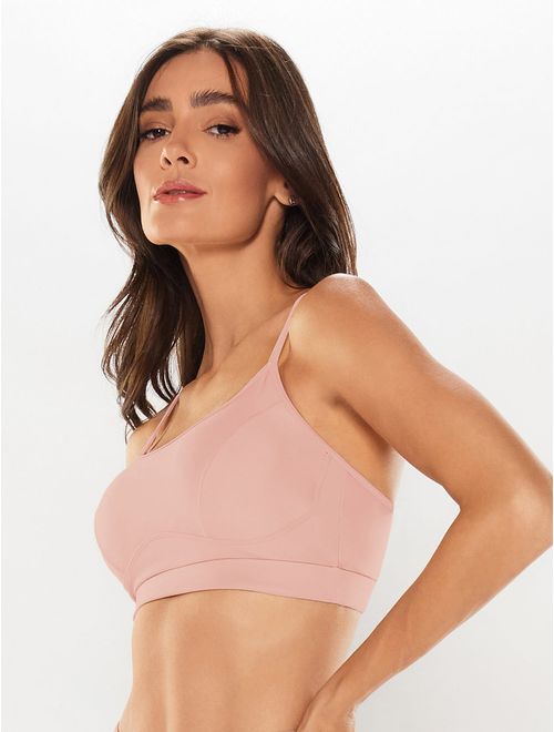 Top Alça Reta Liso Blush