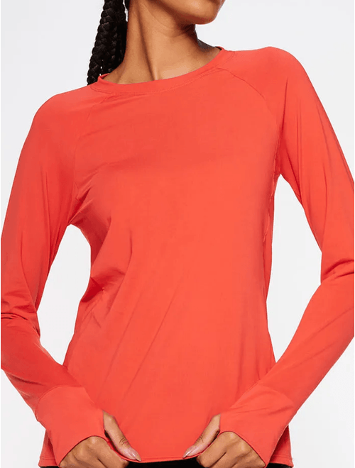 Camiseta Manga Longa Lisa Essentials
