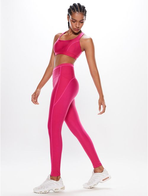 Calça Legging Com Recortes Lisa 360