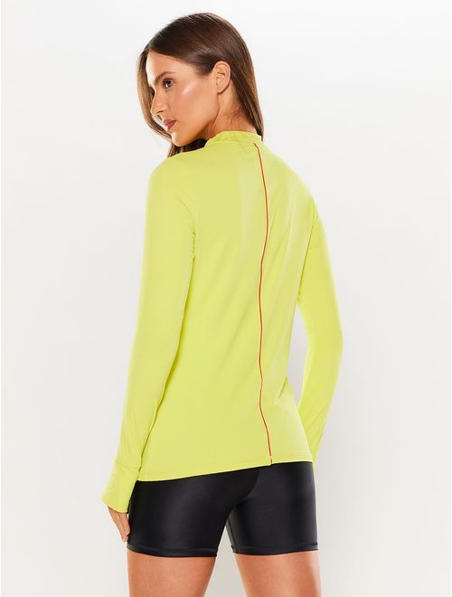 Camiseta Manga Longa Com Gola Alta U.V Colors