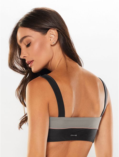 Top Alça Reta Bicolor Stone