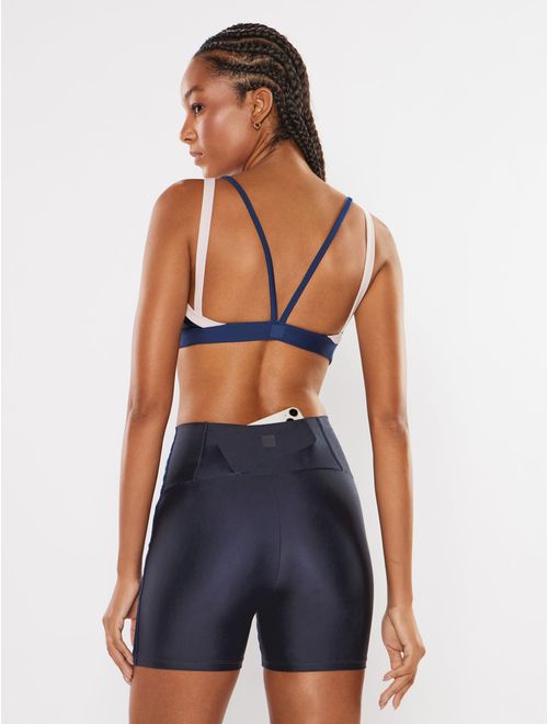 Top Alça Cruzada + Bermuda Lisa Race